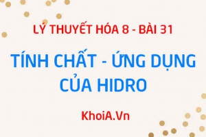 Tính chất vật lý, Tính chất hóa học của Hidro H2 và Ứng dụng - Hóa 8 bài 31
